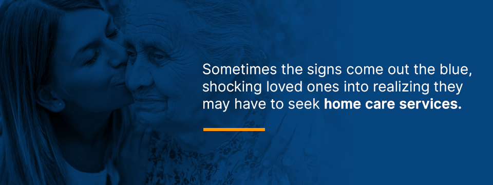 signs that you may need to seek senior home care services