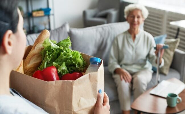 Assisting with senior nutrition.