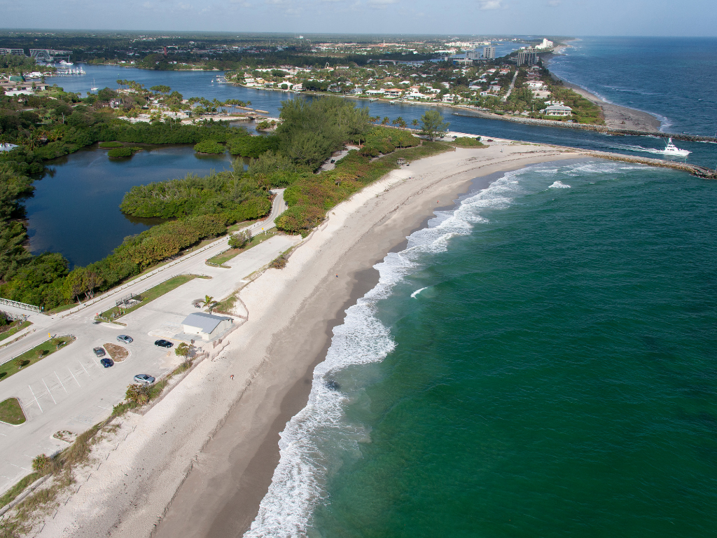 A beach represents home care in Boynton Beach