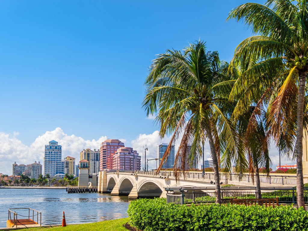 A picture of West Palm Beach represents home care in West Palm Beach