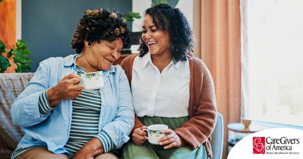 A family caregiver enjoys the benefits of respite care.