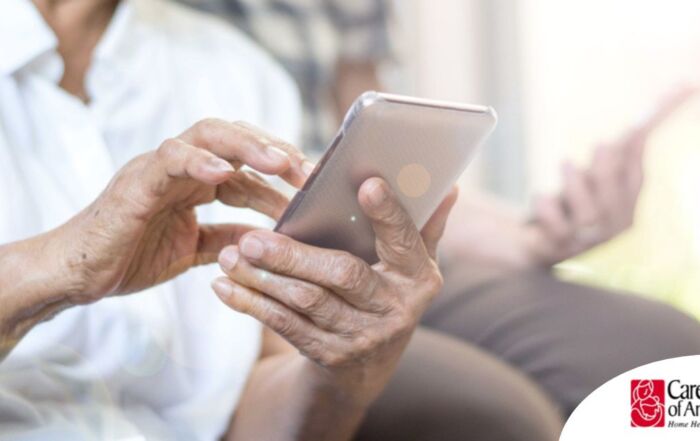 Home care assistance technology in use.