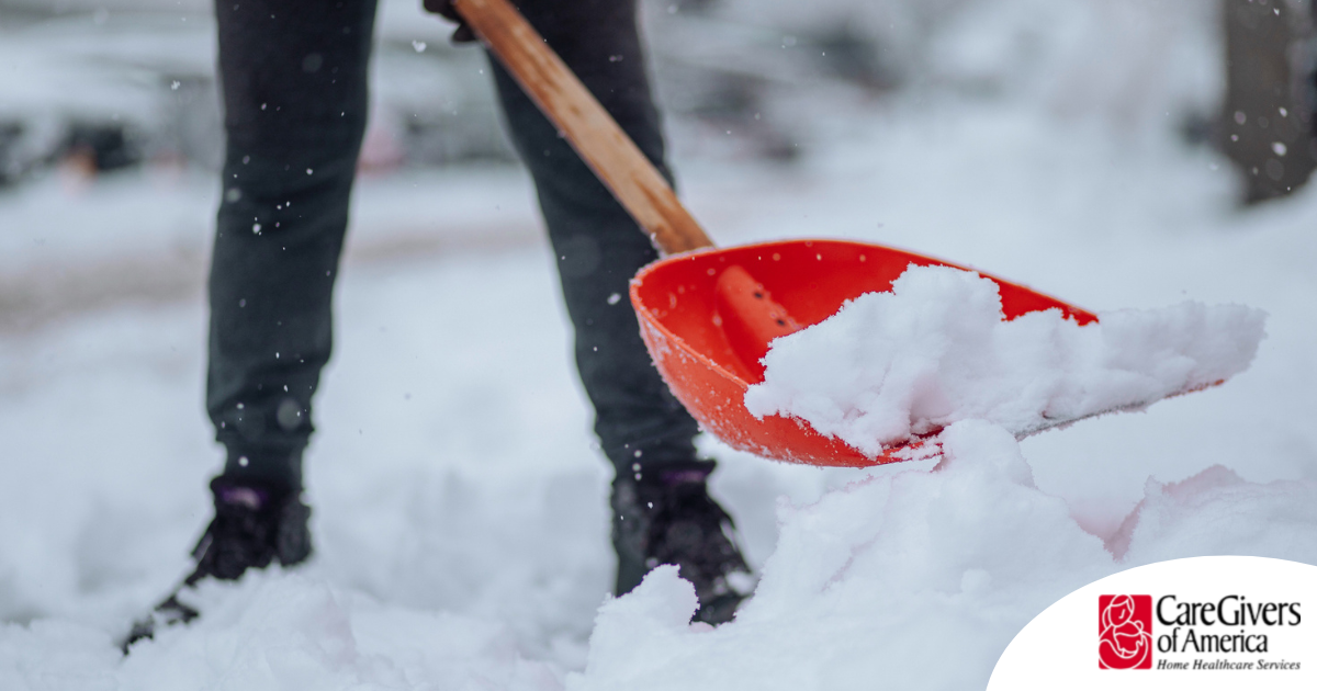 Elderly Home Care Tips include preventing snow and ice buildup