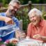 A caregiver provides Home Care for Seniors in the summer months.
