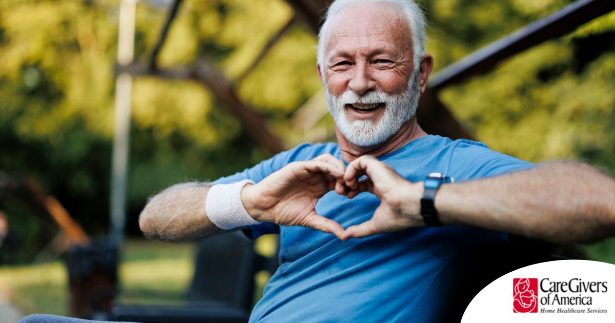 A senior stays active during men’s health month benefitting from senior health at home.