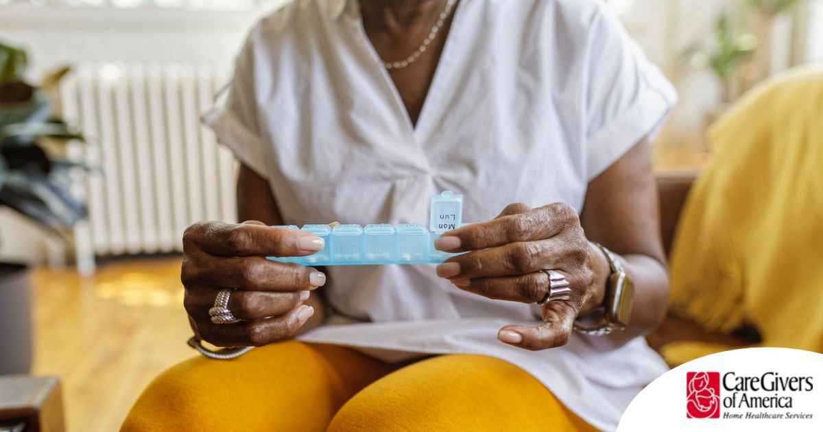 Medication reminders for seniors can be an important part of home care.
