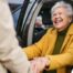 A loved one benefits from senior transportation services.