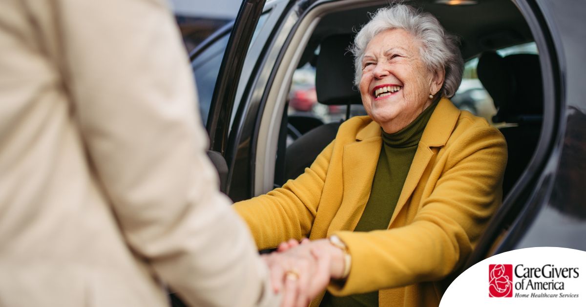 A loved one benefits from senior transportation services.
